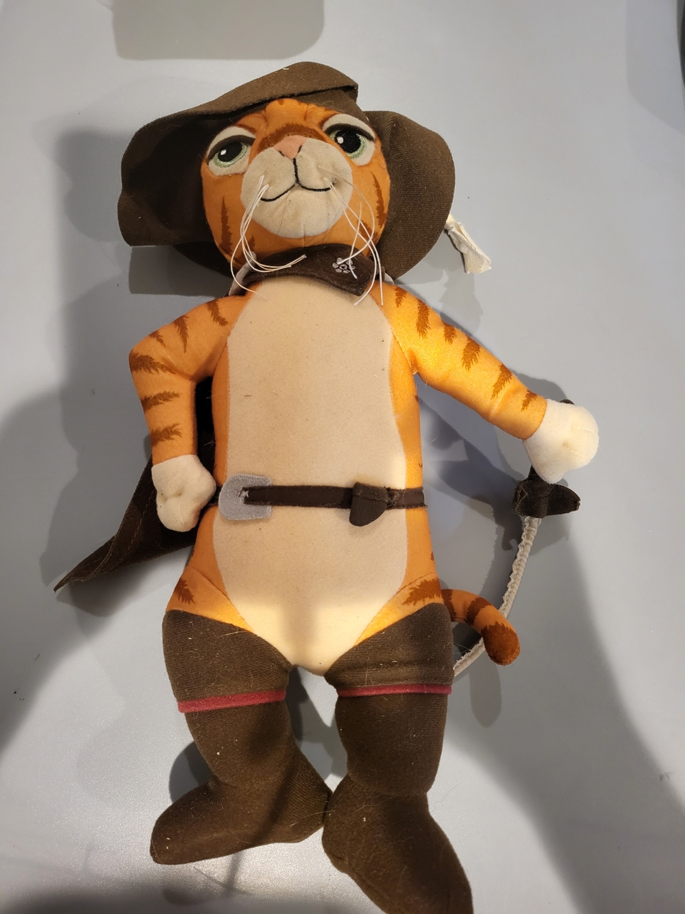 Vintage 2003 Shrek 2 Talking Puss in Boots 14" Plush